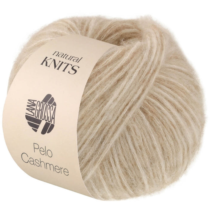 Lana Grossa Pelo Cashmere, Farbe 2 Rohweiß/Beige bei Lieblingsgarn