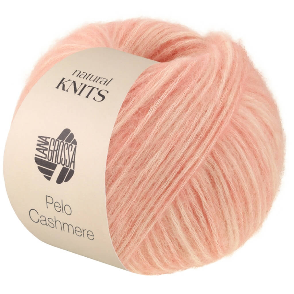 Lana Grossa Pelo Cashmere, Farbe 8 Rosa/Rohweiß bei Lieblingsgarn