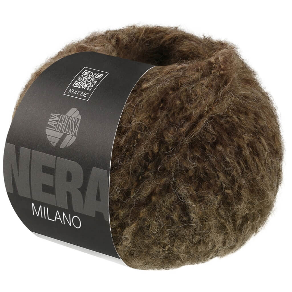 Lana Grossa Milano, Farbe 10 Dunkelbraun meliert bei Lieblingsgarn