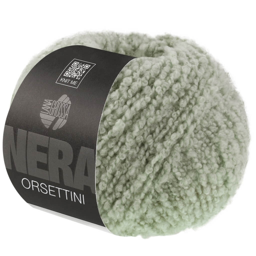 Lana Grossa Orsettini, Farbe 12 helles Graugrün – Merino und Synthetik bei Lieblingsgarn