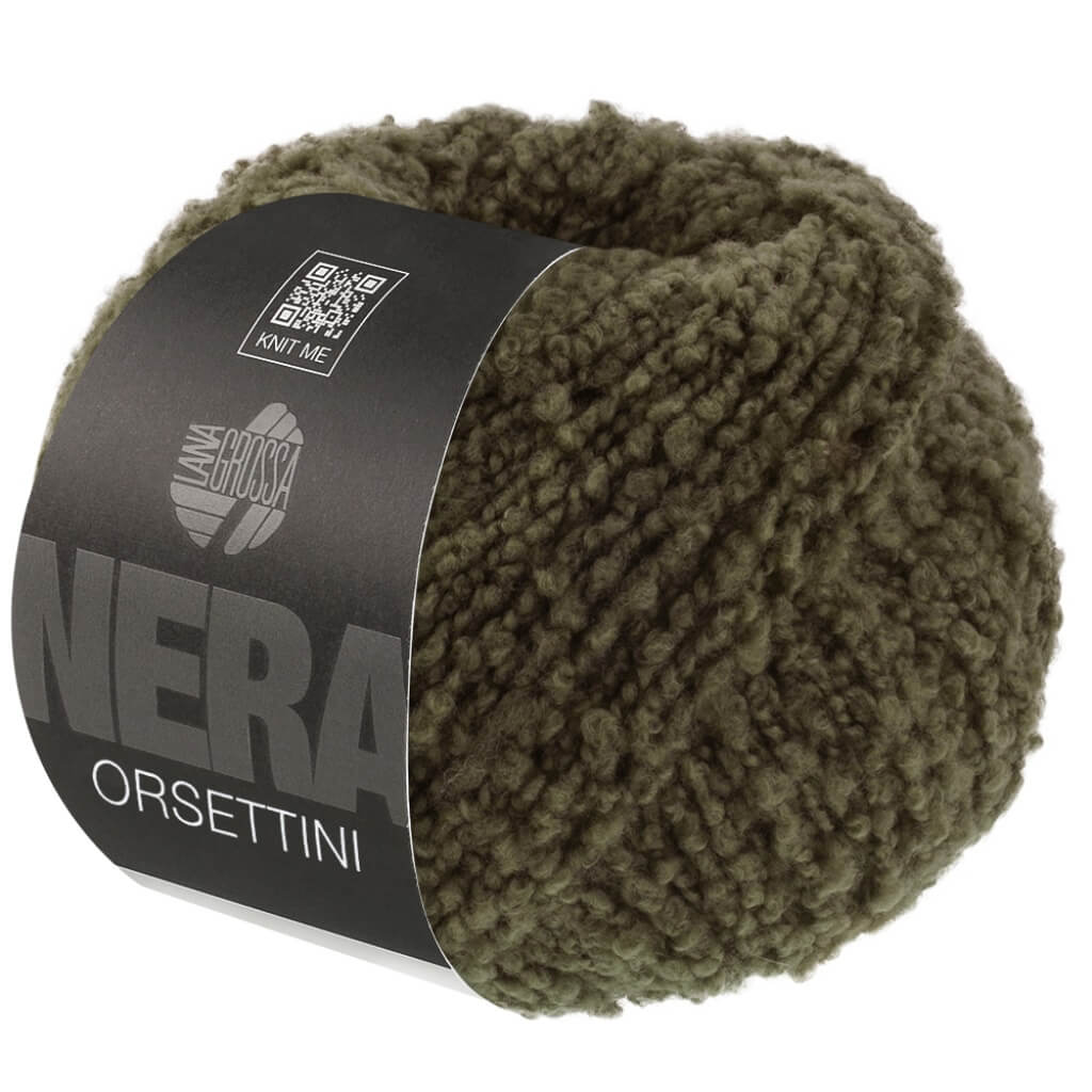 Lana Grossa Orsettini, Farbe 13 dunkles Graugrün – Merino und Synthetik bei Lieblingsgarn
