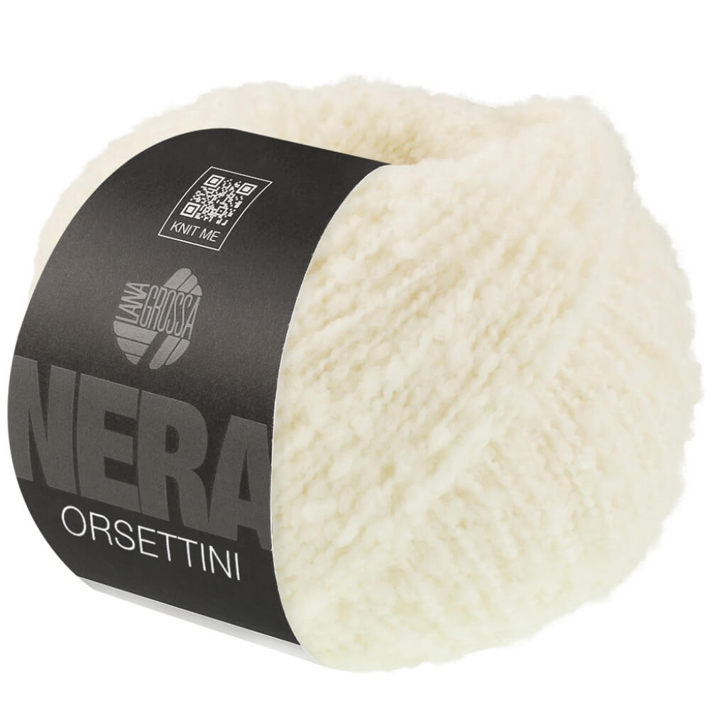 Lana Grossa Orsettini, Farbe 15 Rohweiß – Merino und Synthetik bei Lieblingsgarn