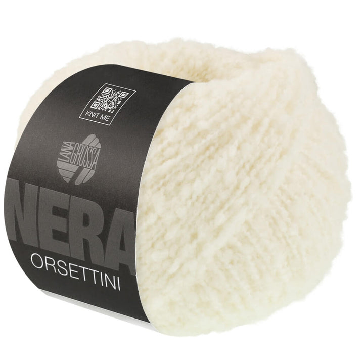 Lana Grossa Orsettini, Farbe 15 Rohweiß – Merino und Synthetik bei Lieblingsgarn