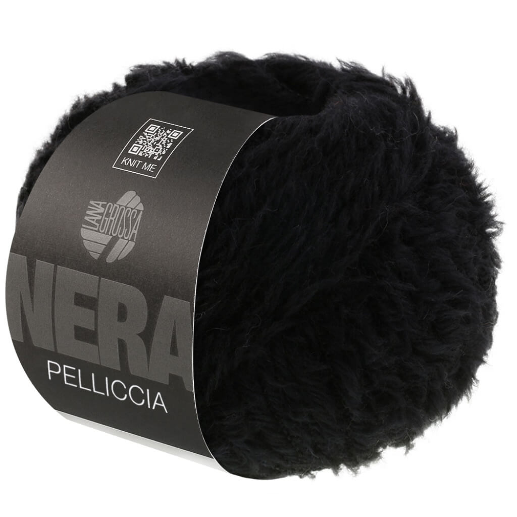 Lana Grossa Pelliccia, Farbe 6 Schwarz – Alpaka, Merino und Synthetik bei Lieblingsgarn