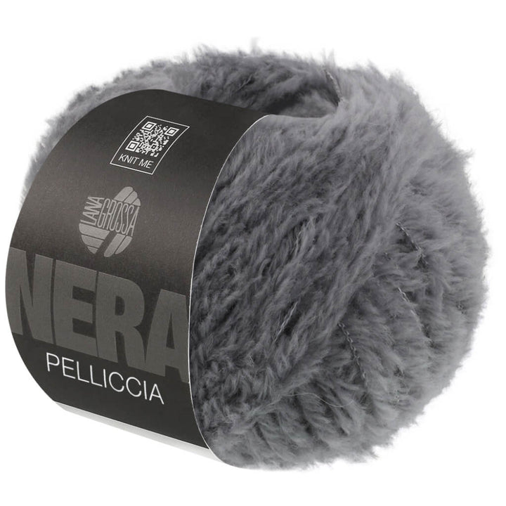 Lana Grossa Pelliccia, Farbe 8 Grau – Alpaka, Merino und Synthetik bei Lieblingsgarn