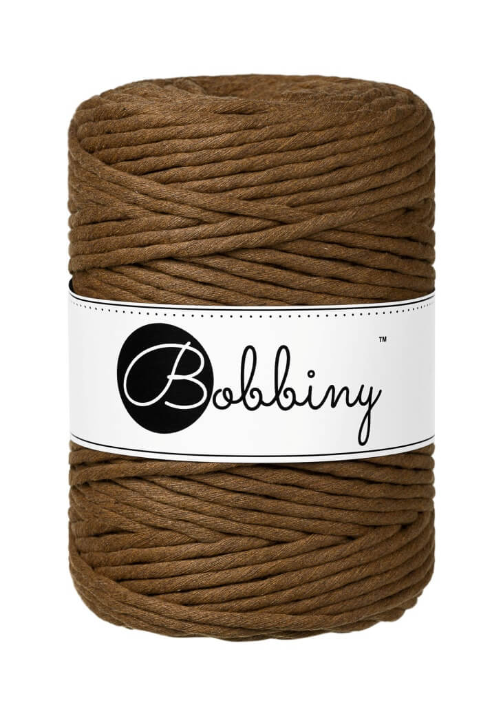 Bobbiny Nut Brown Bobbiny Makramee Garn 5 mm x 100 m Lieblingsgarn