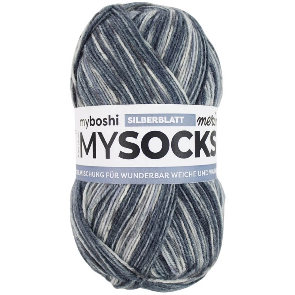 myboshi mysocks Merino, Farbe Silberblatt – Schurwolle und Synthetik bei Lieblingsgarn