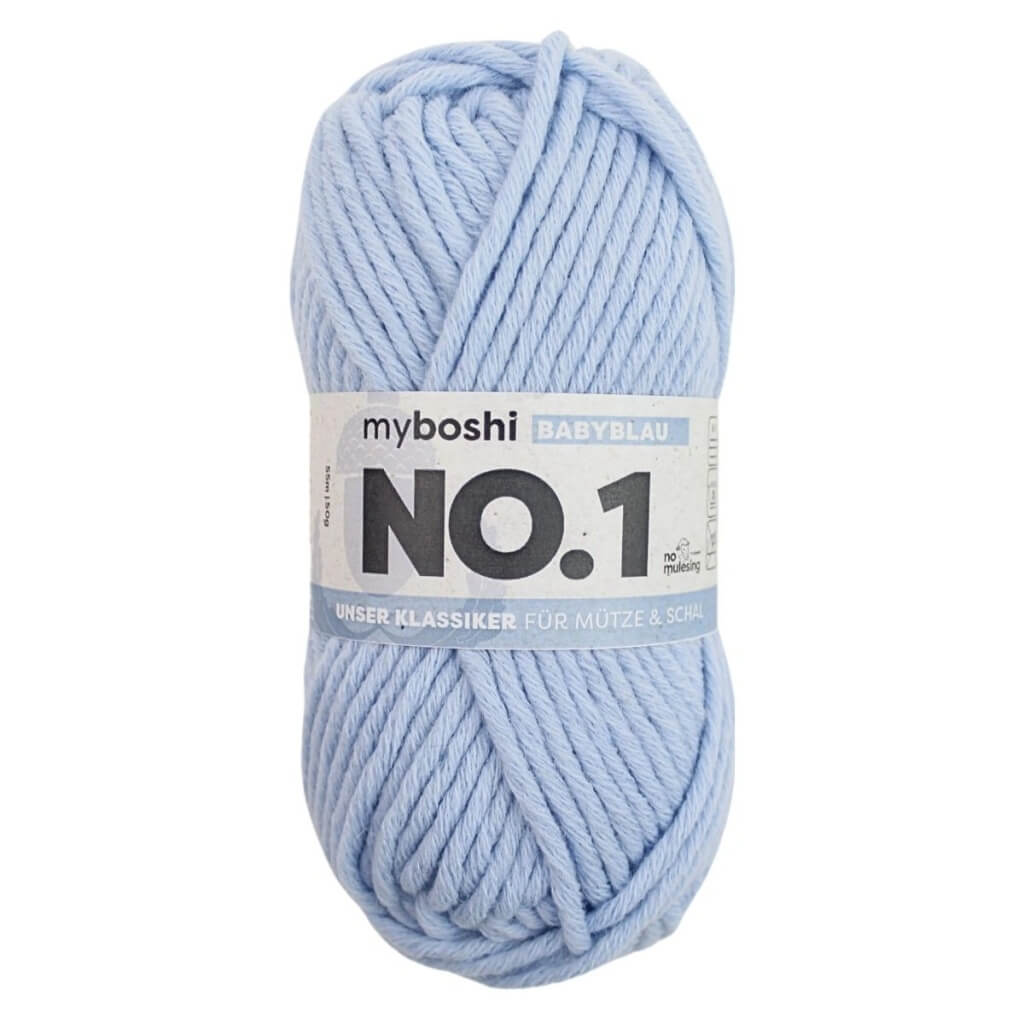 myboshi No.1, Farbe Babyblau – Merino und Synthetik bei Lieblingsgarn