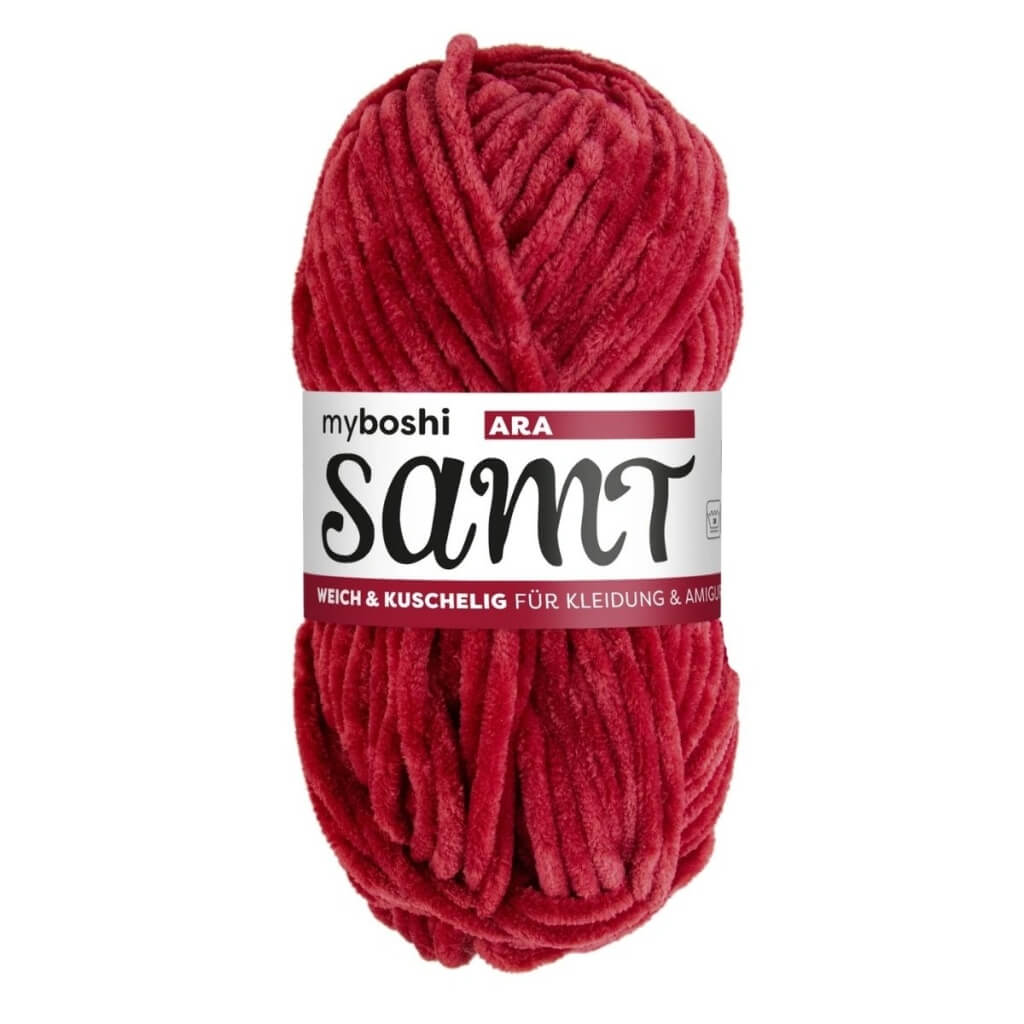 myboshi Samt, Farbe Ara – Synthetik bei Lieblingsgarn