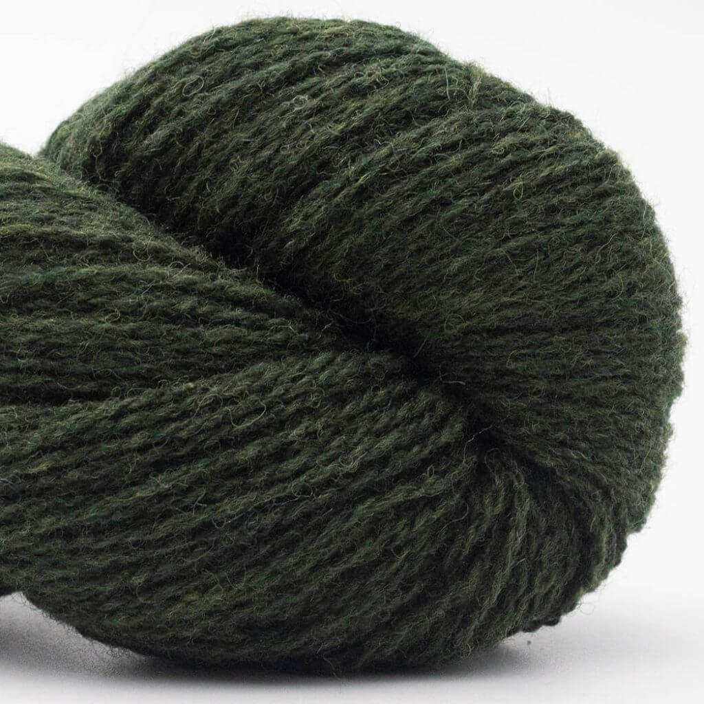 BC Garn Bio Shetland GOTS, Farbe 8 Waldgrün meliert RAS – Schurwolle bei Lieblingsgarn