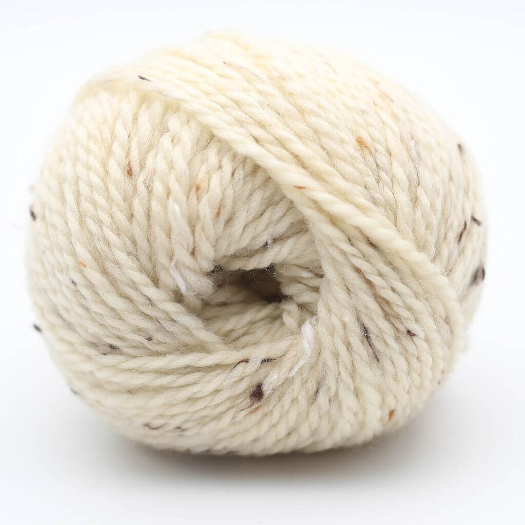 BC Garn Hamelton Tweed 1 GOTS, Farbe 2 Naturweiß – Schurwolle bei Lieblingsgarn