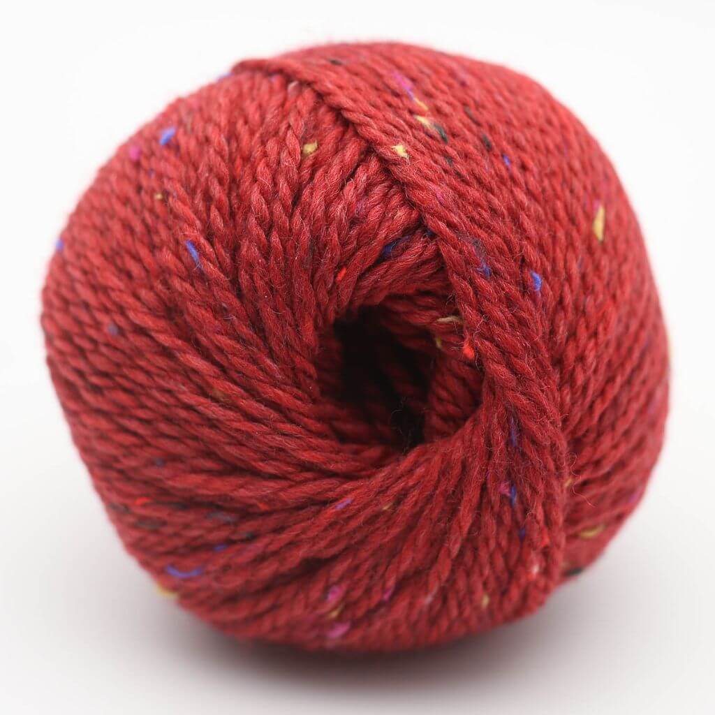 BC Garn Hamelton Tweed 1 GOTS, Farbe 9 Rot – Schurwolle bei Lieblingsgarn
