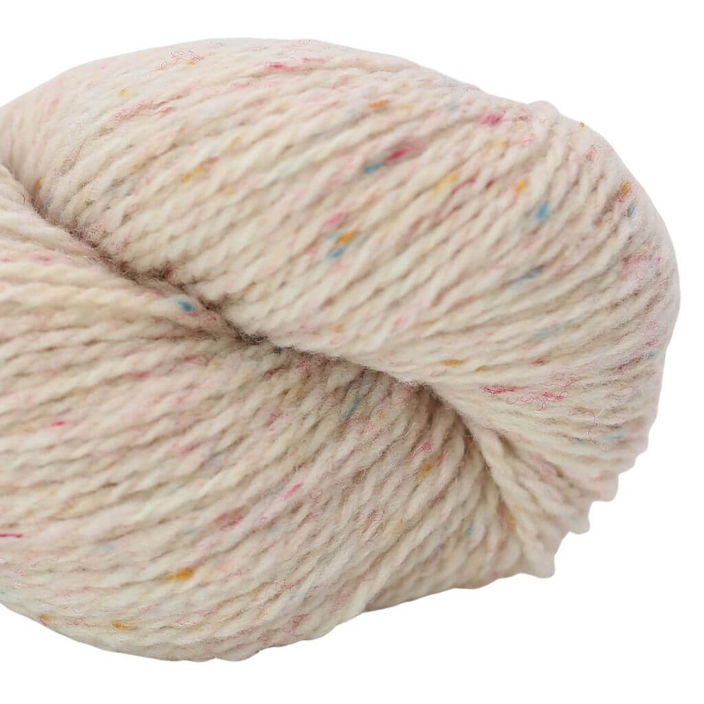 BC Garn Loch Lomond GOTS, Farbe 30 Weiß Konfetti – Schurwolle bei Lieblingsgarn