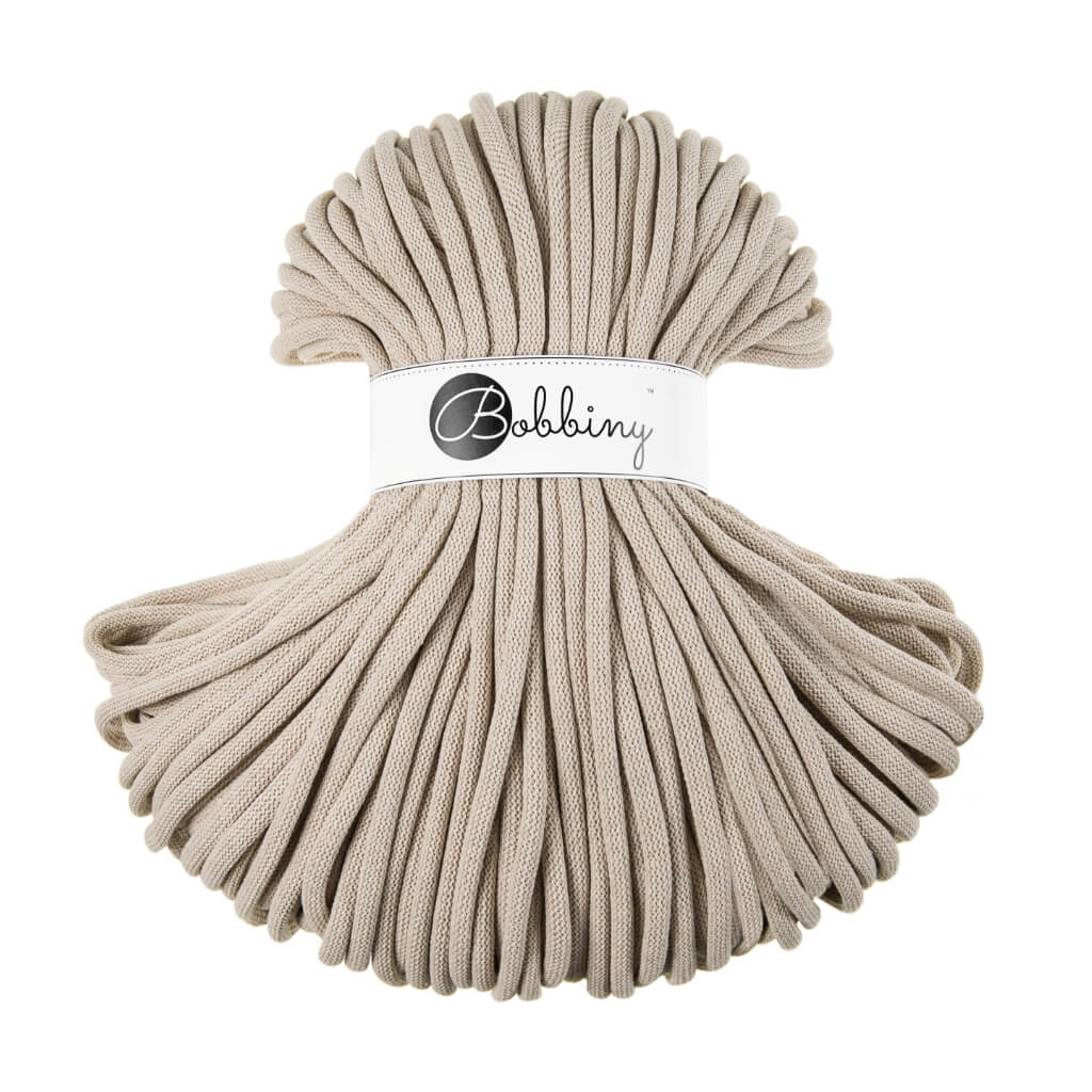 Bobbiny Beige Bobbiny 9mm Jumbo Kordel Lieblingsgarn