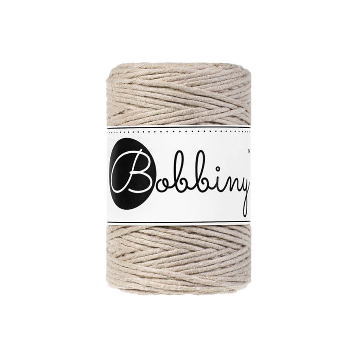 Bobbiny Makramee Garn 1,5 mm, Farbe Beige – Baumwolle bei Lieblingsgarn