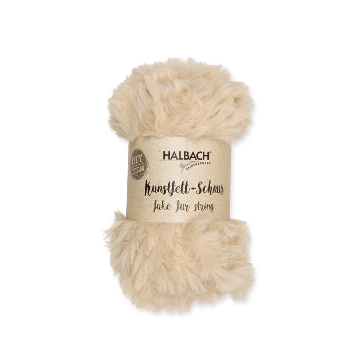 Halbach Kunstfell-Schnur, Farbe 71 beige – Synthetik bei Lieblingsgarn