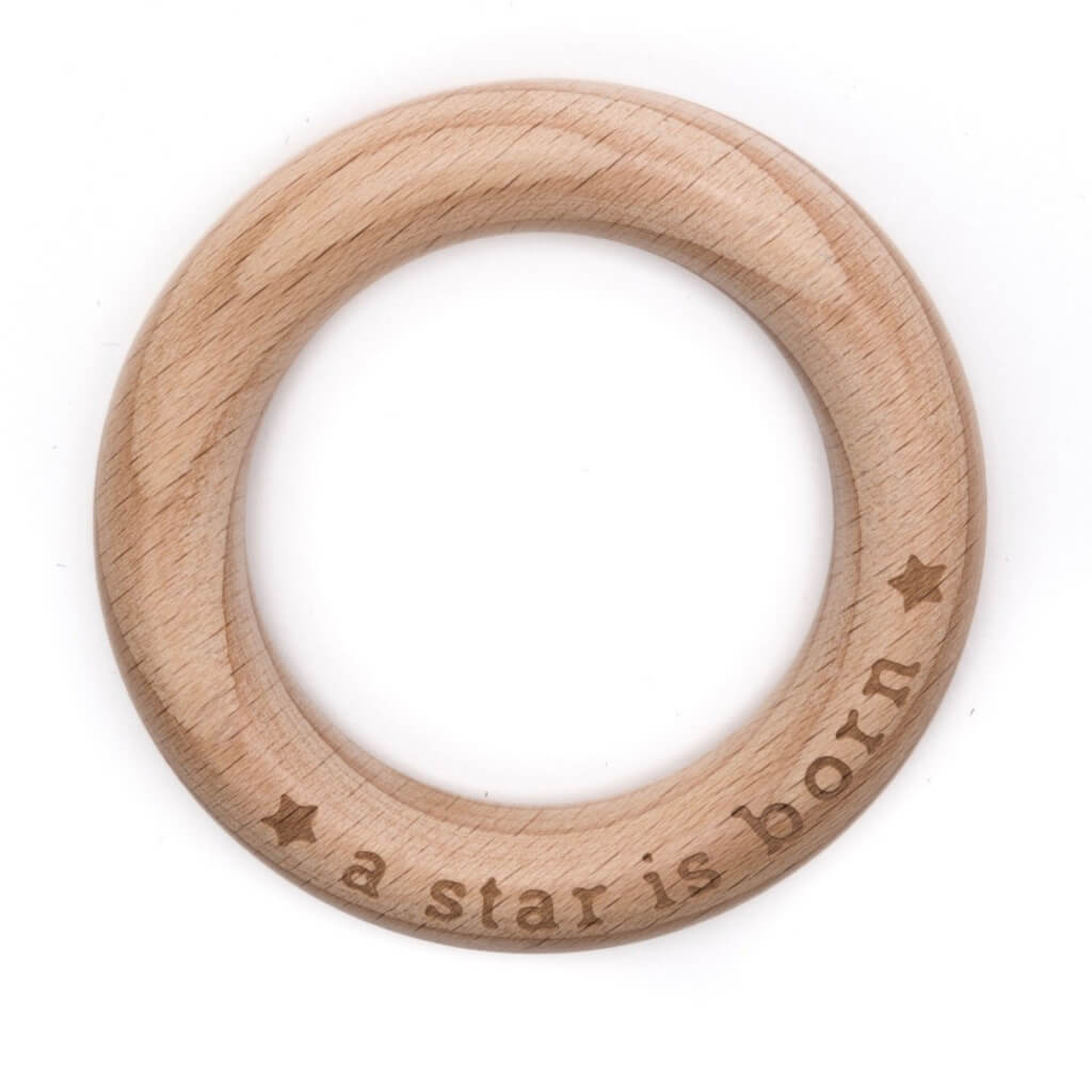 Durable Baby Beißring "a star is born" bei bei bei bei Lieblingsgarn
