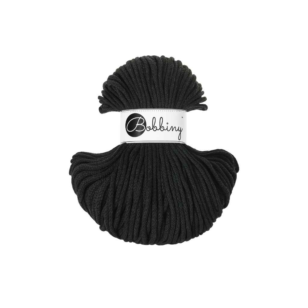 Bobbiny Classic Kordel 4mm x 100m, Farbe Black bei Lieblingsgarn