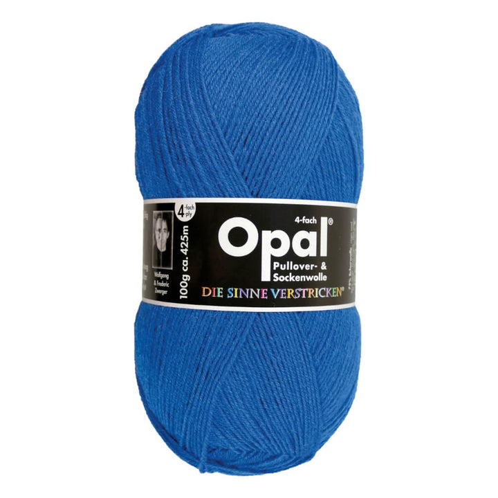 Opal 5188 - Blau Opal Sockenwolle Uni 4-fach 100g Lieblingsgarn