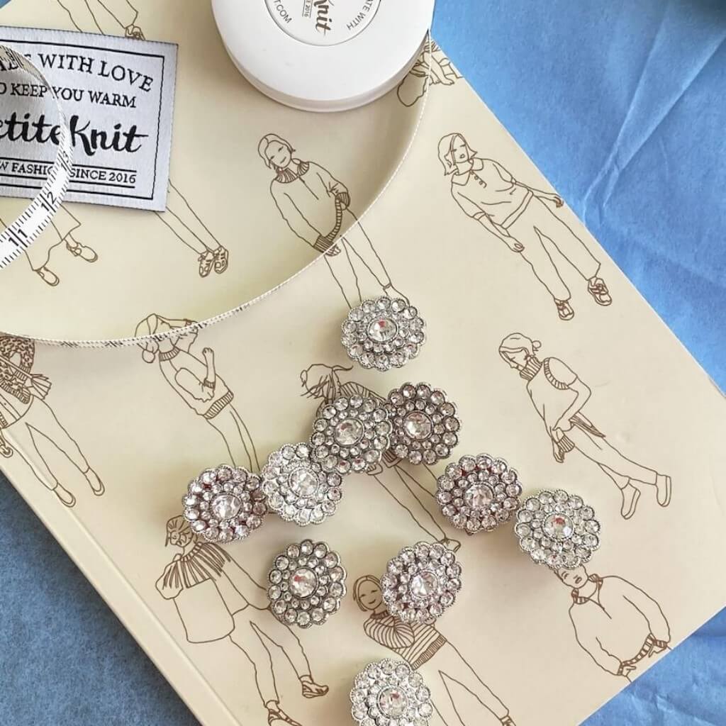 PetiteKnit Bling Knöpfe, 10 Stk. bei bei bei bei Lieblingsgarn