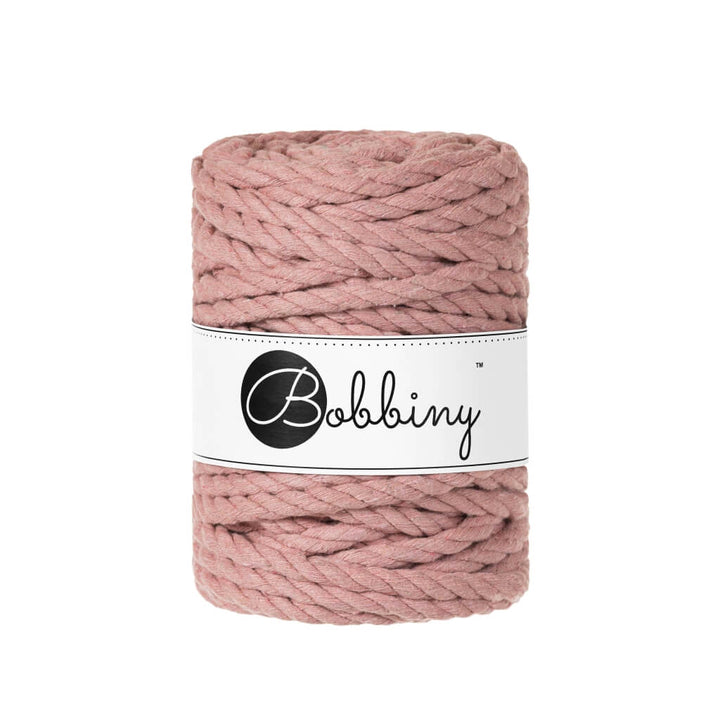 Bobbiny Makramee Garn 9 mm x 30 m gedreht, Farbe Blush – Baumwolle bei Lieblingsgarn