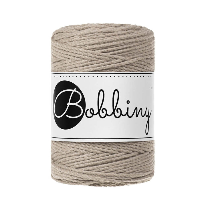 Bobbiny Makramee Garn 1,5 mm x 100 m gedreht, Farbe Beige – Baumwolle bei Lieblingsgarn