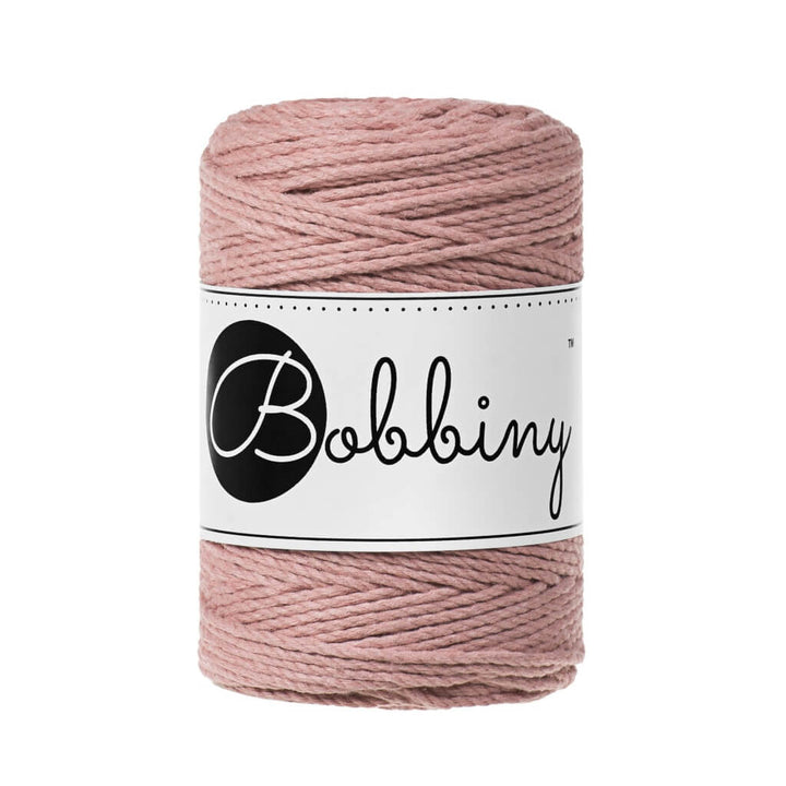 Bobbiny Makramee Garn 1,5 mm x 100 m gedreht, Farbe Blush – Baumwolle bei Lieblingsgarn