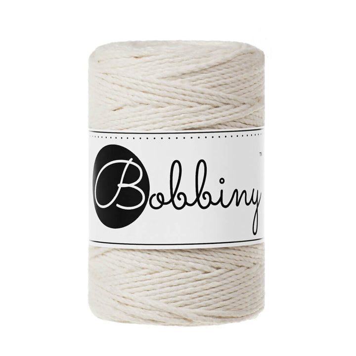 Bobbiny Makramee Garn 1,5 mm x 100 m gedreht, Farbe Natural – Baumwolle bei Lieblingsgarn