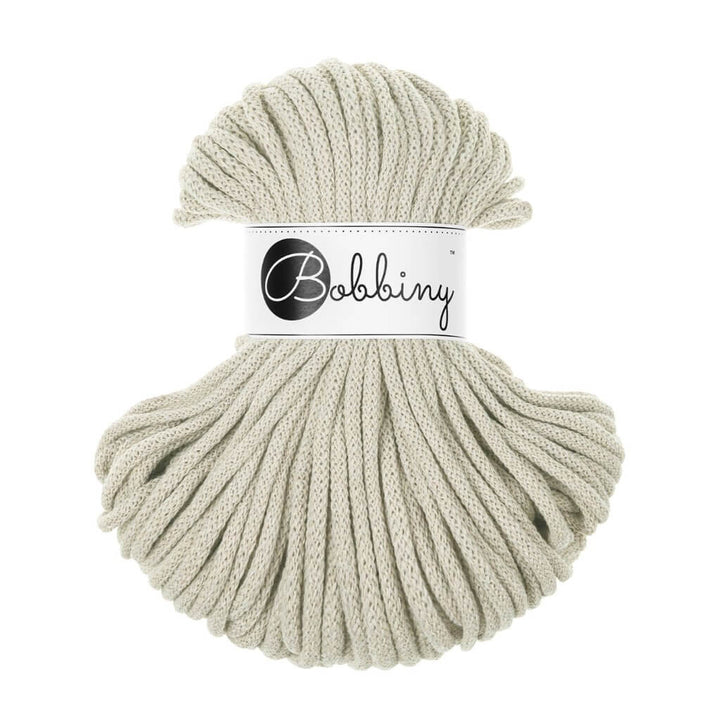 Bobbiny Premium Kordel 5 mm x 50 m, Farbe Pale Olive – Baumwolle bei Lieblingsgarn