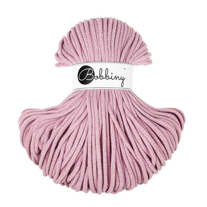 Bobbiny Premium Kordel 5mm x 100 Meter, Farbe Dusty Rose – Baumwolle bei Lieblingsgarn