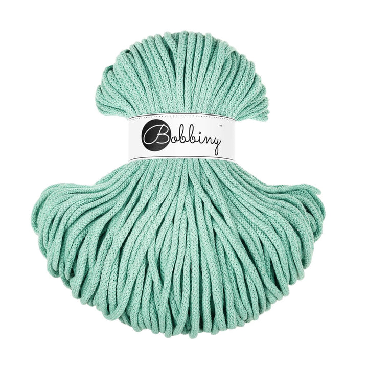 Bobbiny Premium Kordel 5mm x 100 Meter, Farbe Jelly Mint – Baumwolle bei Lieblingsgarn