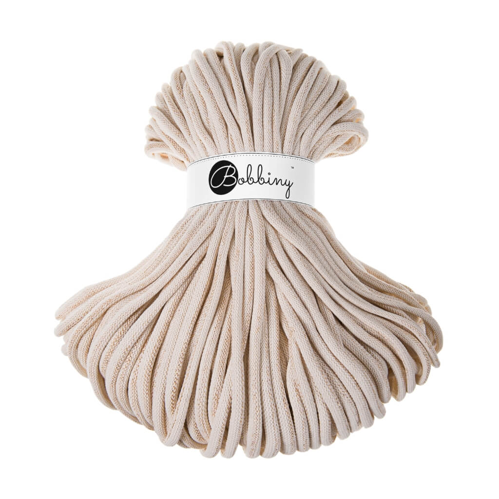 Bobbiny Golden Natural Bobbiny 9mm Jumbo Kordel Lieblingsgarn