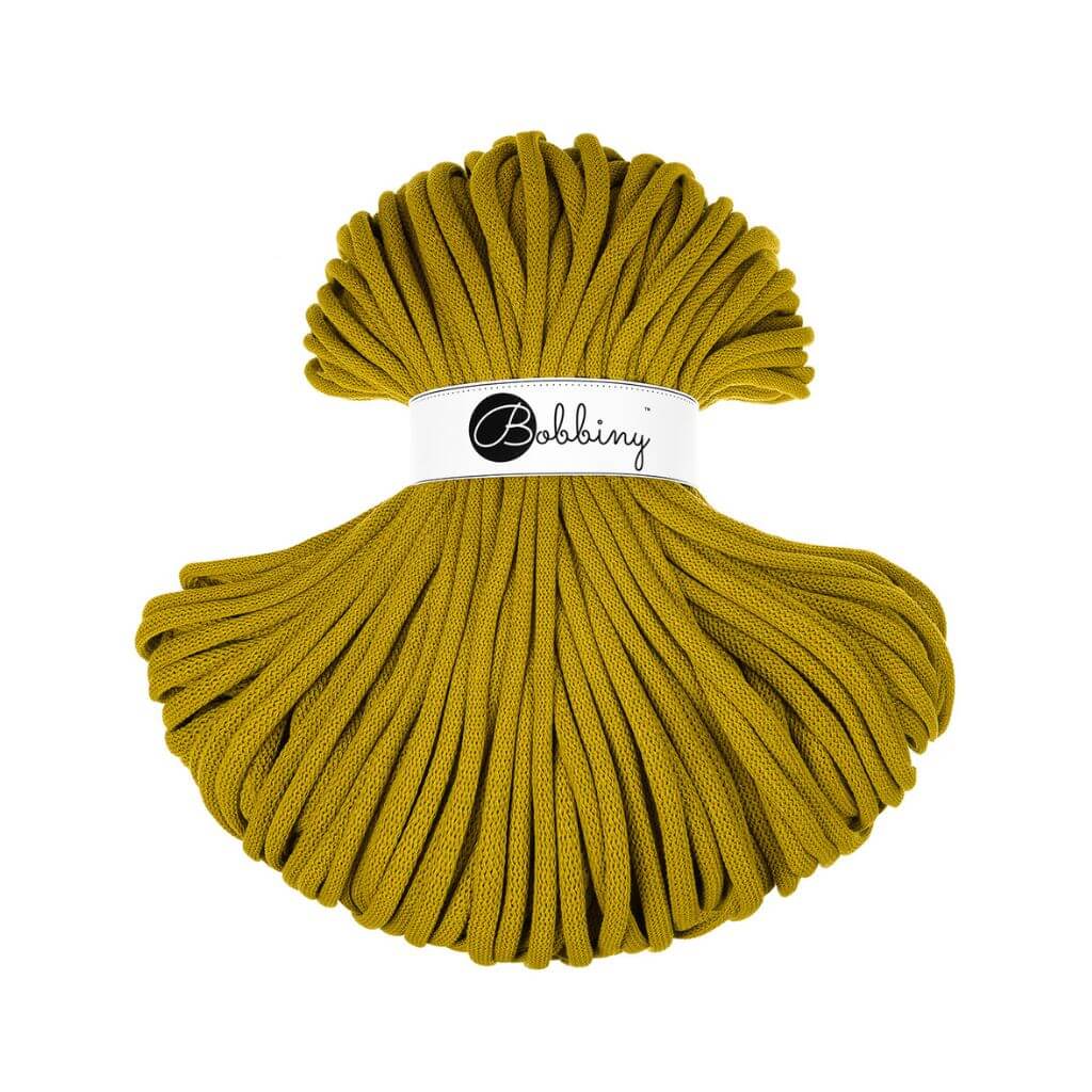 Bobbiny Spicy Yellow Bobbiny 9mm Jumbo Kordel Lieblingsgarn