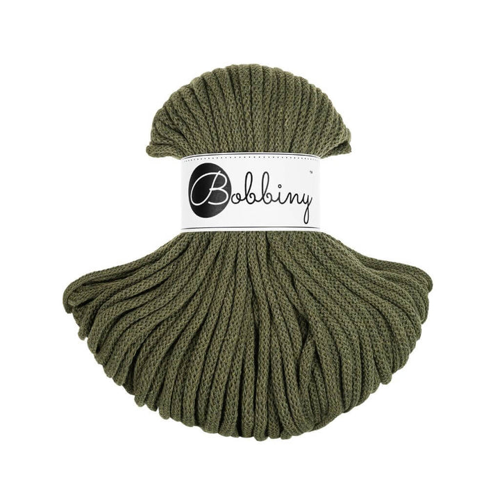 Bobbiny Premium Kordel 5 mm x 50 m, Farbe Avocado – Baumwolle bei Lieblingsgarn