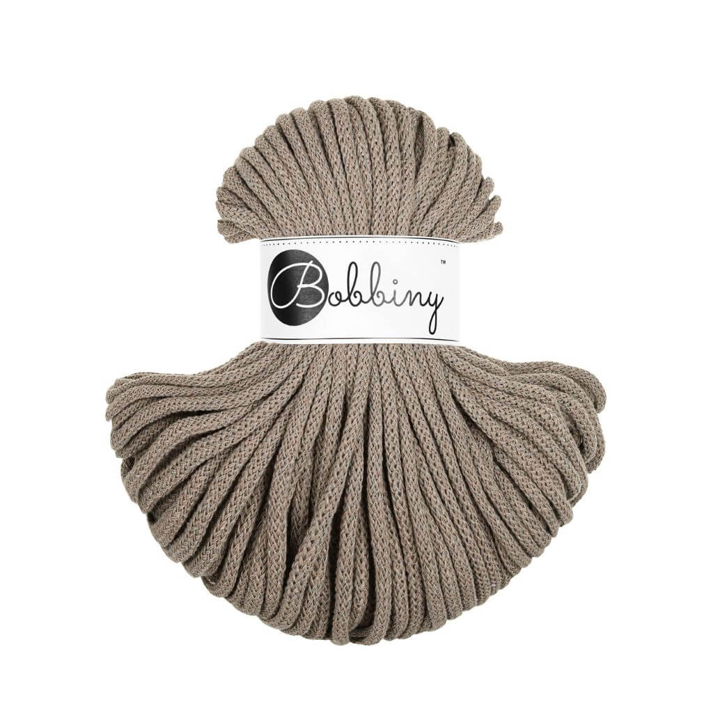 Bobbiny Premium Kordel 5 mm x 50 m, Farbe Coffee – Baumwolle bei Lieblingsgarn