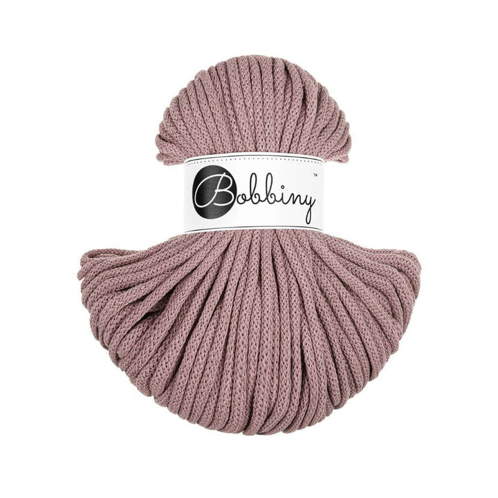 Bobbiny Premium Kordel 5 mm x 50 m, Farbe Mauve – Baumwolle bei Lieblingsgarn