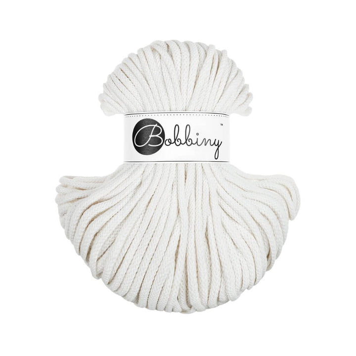 Bobbiny Premium Kordel 5 mm x 50 m, Farbe Off White – Baumwolle bei Lieblingsgarn