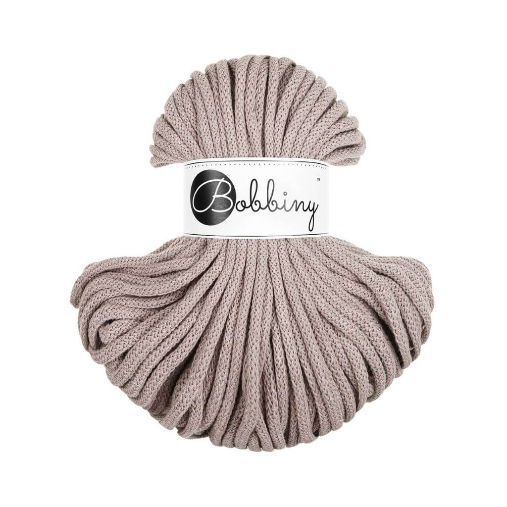 Bobbiny Premium Kordel 5 mm x 50 m, Farbe Pearl – Baumwolle bei Lieblingsgarn