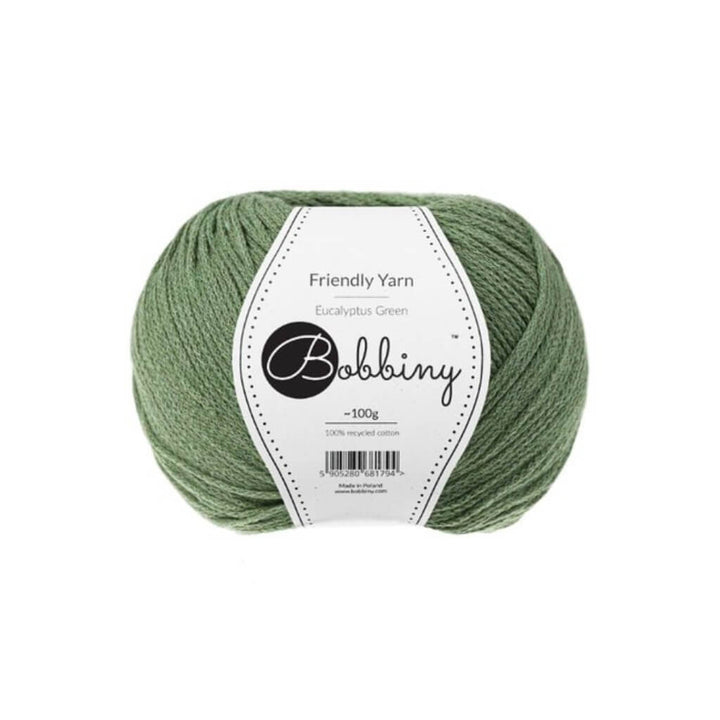 Bobbiny Friendly Yarn, Farbe eucalyptus – Baumwolle bei Lieblingsgarn