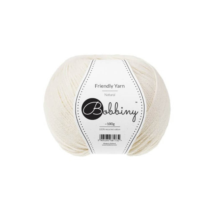 Bobbiny Friendly Yarn, Farbe natural – Baumwolle bei Lieblingsgarn