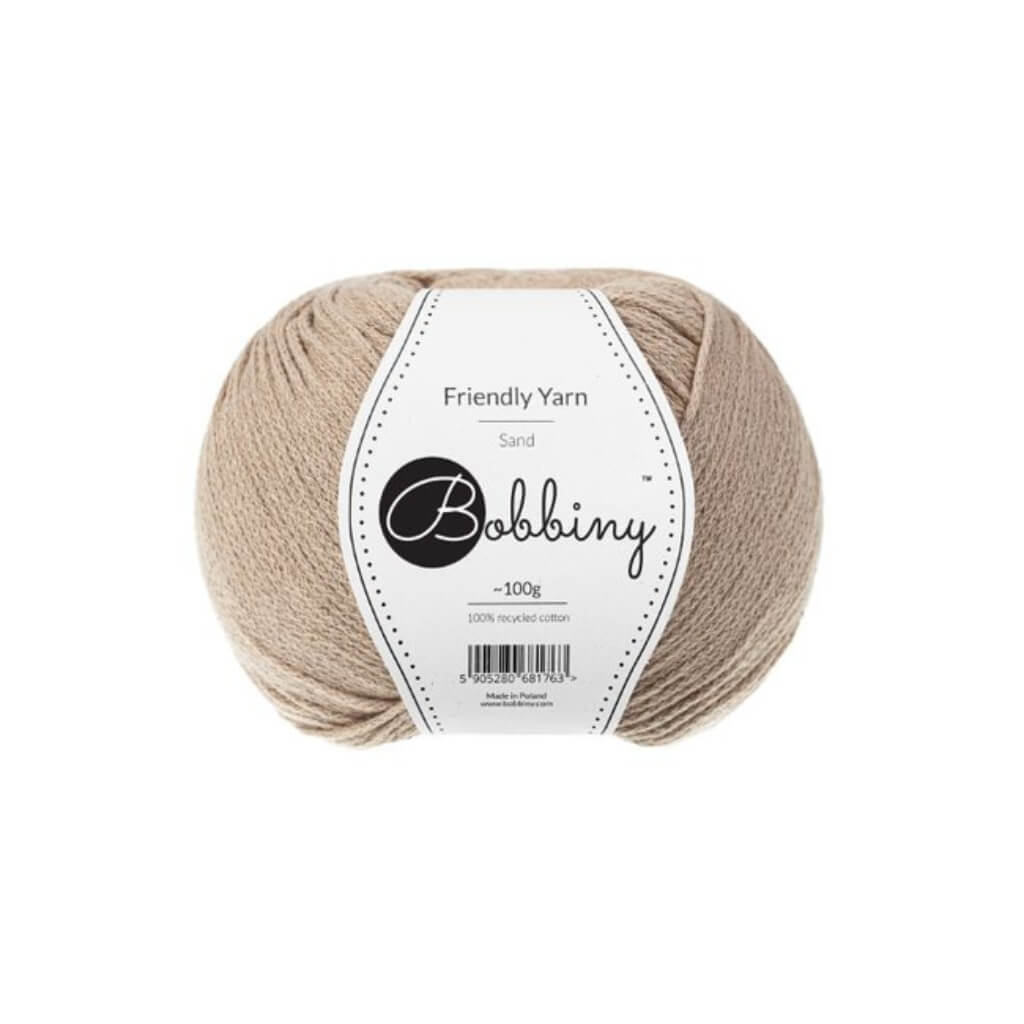 Bobbiny Friendly Yarn, Farbe sand – Baumwolle bei Lieblingsgarn