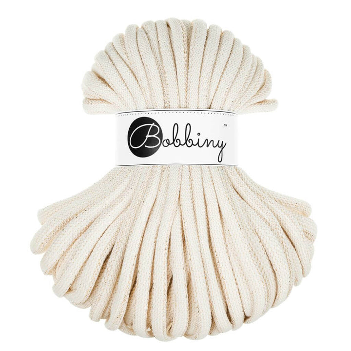 Bobbiny Jumbo Kordel 9 mm x 30 m, Farbe Golden Natural – Baumwolle und Synthetik bei Lieblingsgarn