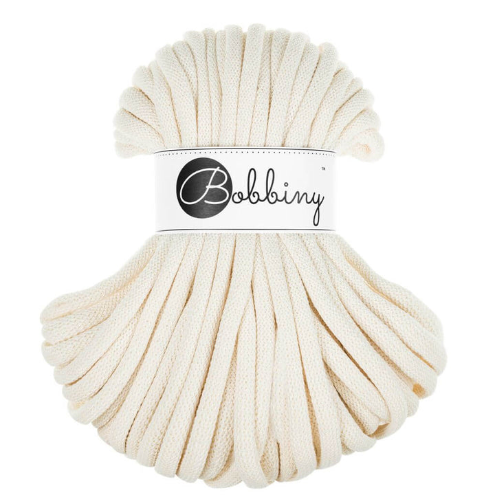 Bobbiny Jumbo Kordel 9 mm x 30 m, Farbe Natural – Baumwolle und Synthetik bei Lieblingsgarn