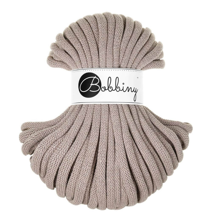 Bobbiny Jumbo Kordel 9 mm x 30 m, Farbe Pearl – Baumwolle und Synthetik bei Lieblingsgarn