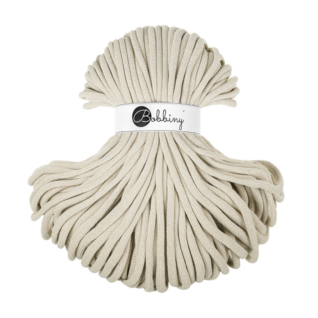 Bobbiny Cashmere Beige Bobbiny 9mm Jumbo Kordel Lieblingsgarn