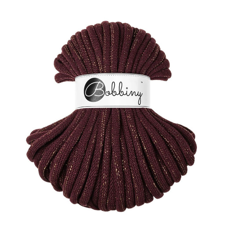 Bobbiny Golden Burgundy Bobbiny Jumbo Kordel 9 mm x 30 m bei bei bei bei bei bei bei bei Lieblingsgarn