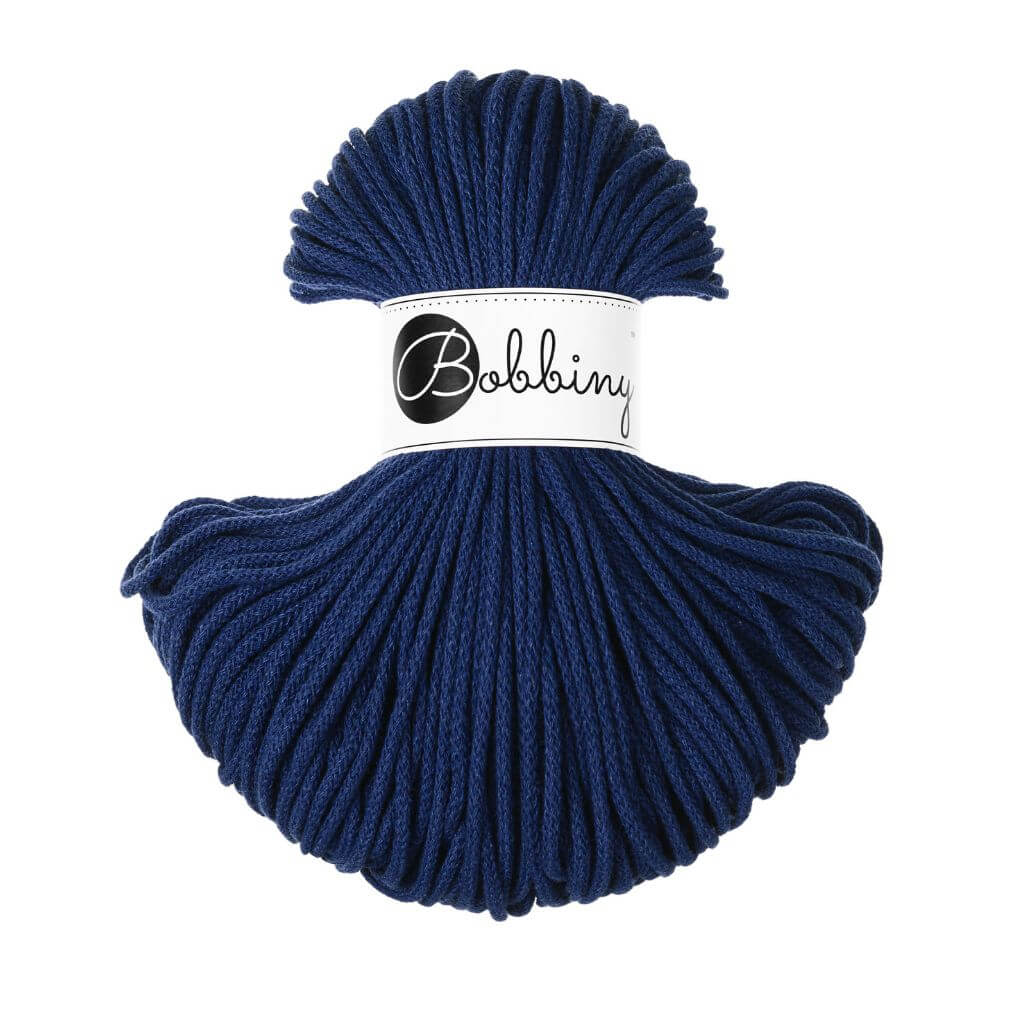 Bobbiny Makramee Ink Blue Bobbiny Kordel Junior 3mm x 100 m Lieblingsgarn