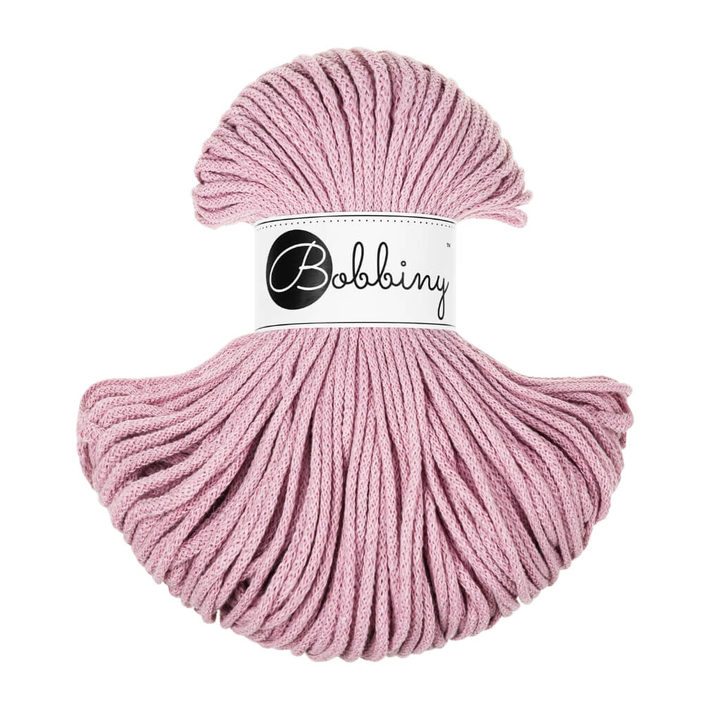 Bobbiny Makramee Dusty Rose Bobbiny Kordel Junior 3mm x 100 m Lieblingsgarn