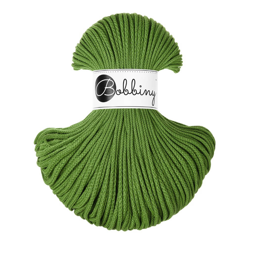 Bobbiny Makramee Moss Green Bobbiny Kordel Junior 3mm x 100 m Lieblingsgarn