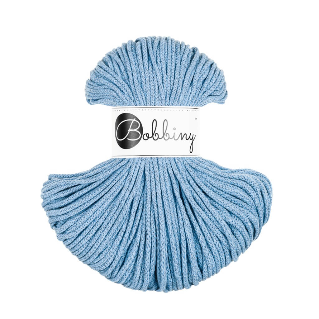 Bobbiny Makramee Perfect Blue Bobbiny Kordel Junior 3mm x 100 m Lieblingsgarn